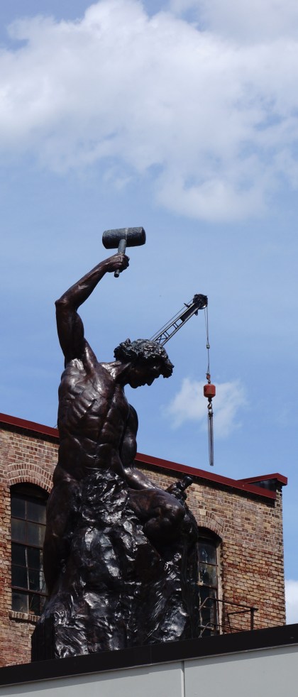 The self-made man with his mind-crane.