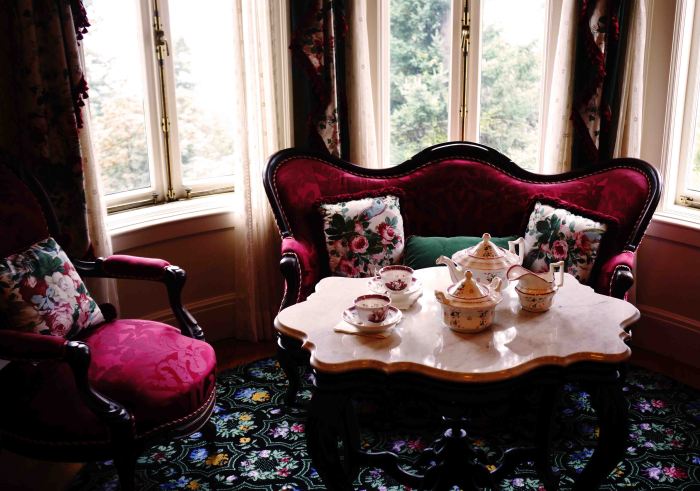 Tea is served at the Pittock Mansion